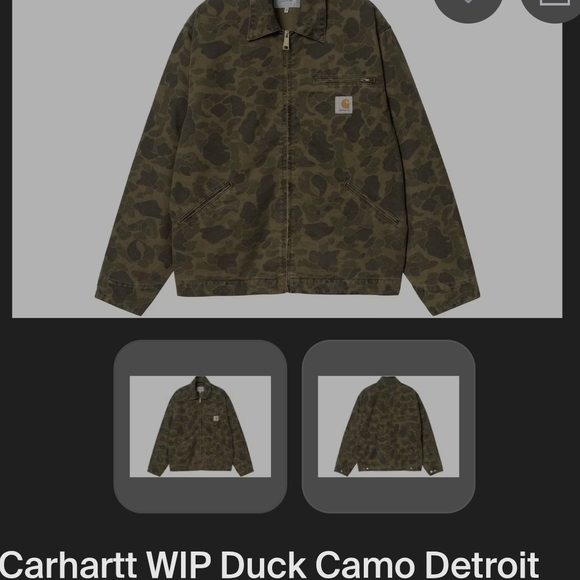 Carhartt WIP Other - Carhartt WIP Duck Camo Jacket in Olive Green